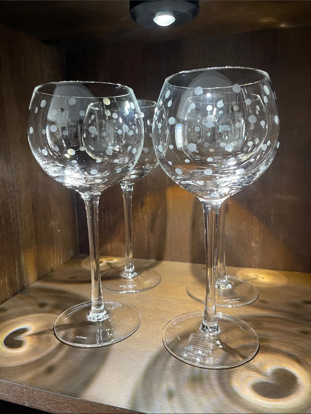 Lenox Kate Spade Wine glasses (4)